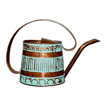 Perfectpatio MPT01508 Gilford 0.5 Gal. Teal & Copper Metal Watering Can PE2670707